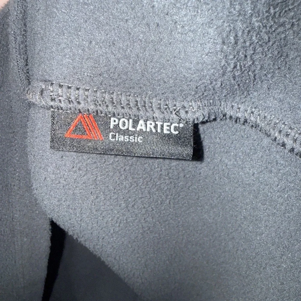 The North Face Men's Gray 1/4 Zip Fleece Pullover Sweatshirt Jacket Sz. LG